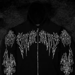 Breathedivinity Abyssal Wraith Oversized Zip-up Hoodie [VOID BLACK]